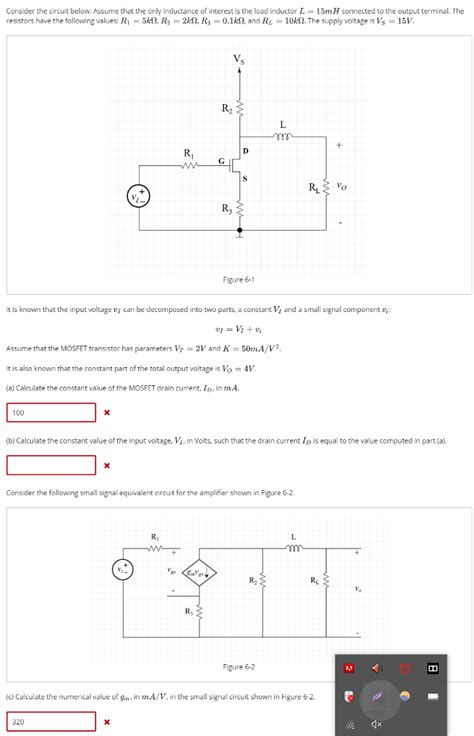 Solved Consider The Circuit Below Assume That The Only