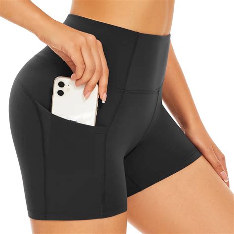 Zouyue Women S Naked Feeling Yoga Shorts With Pockets Womens