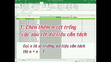 Tách Dữ Liệu Trong ô Excel Part 1 Sử Dụng Text To Columns Excel Tinhocvanphong Youtube