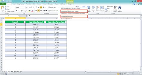 Cara Membuat Tabel Di Excel Compute Expert Bank2home