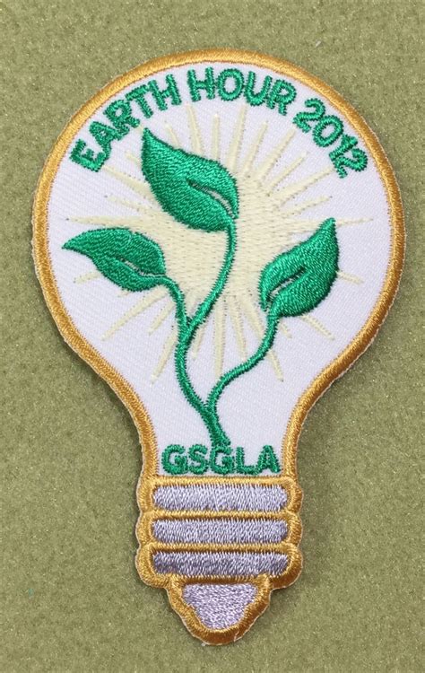 Girl Scout Greater Los Angeles 100 Anniversary Year Patch Earth Hour