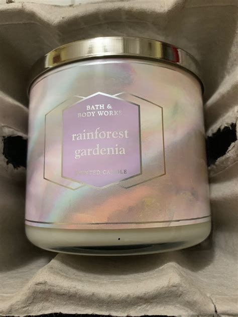 Bath And Body Works Rainforest Gardenia Wick Candle Brand New Bath