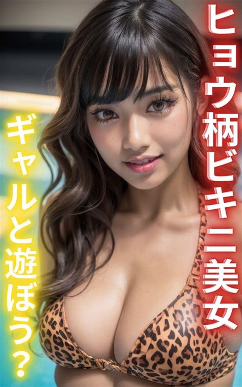 AI Beauty Photo Collection Lets Play With A Beautiful Girl In A Leopard Print Bikini Swimsuit