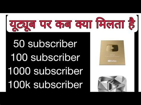 YouTube पर कब कय मलत ह YouTube awards Explained in Hindi