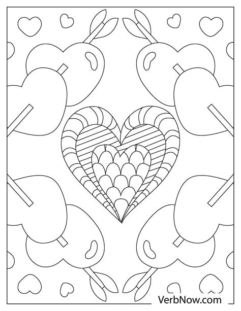 Free HEART Coloring Pages for Download (Printable PDF)