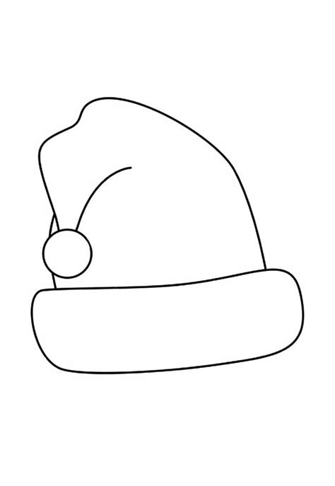 Desenhos De Gorro De Papai Noel Para Colorir Bora Colorir