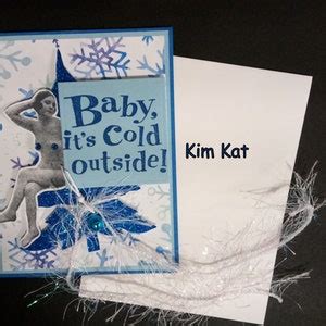 Naughty Christmas Card Sexy Pop Up Naked Nude Lady Baby It S Cold Outside D Mixed Media Art