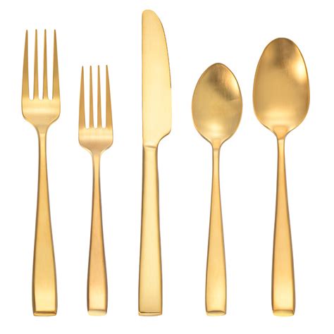 Wholesale Wholesale Stainless Steel Cutlery Matte Gold Flatware Sets