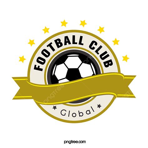 Gambar Logo Klub Sepak Bola Kuning Bulat Retro Klub Logo Klub Bundar Png Dan Vektor Dengan