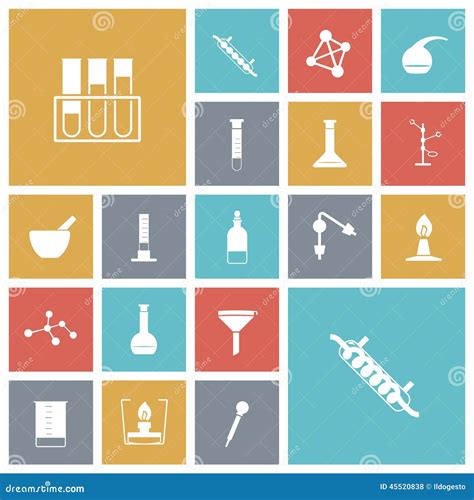 Ic Nes Plates De Conception Pour Le Laboratoire De Chimie Illustration