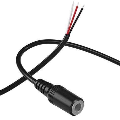Siocen Replacement 35mm Female Jack To Bare Wire Open End