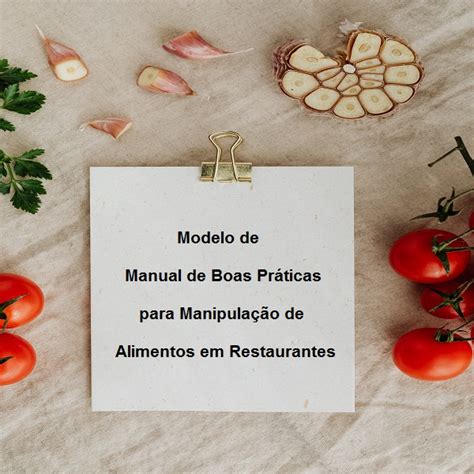 Modelo de Manual de Boas Práticas para Manipulação de Alimentos