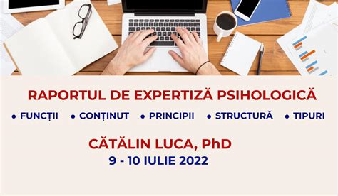 Raportul de expertiză psihologică Dr Cătălin Luca