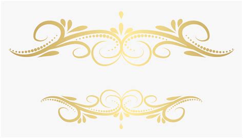 Clip Art Elements Png - Gold Swirls Transparent Background, Png ...