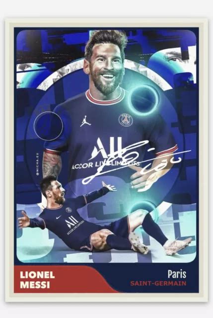 Lionel Messi Psg Paris Saint Germain Soccer 2021 Autograph Rp Trading