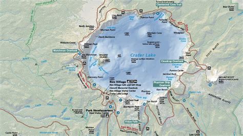 Crater Lake National Park Map Pdf • Phototraces All About Travel