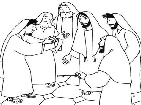 Jesus Heals The Sick Coloring Pages At Free