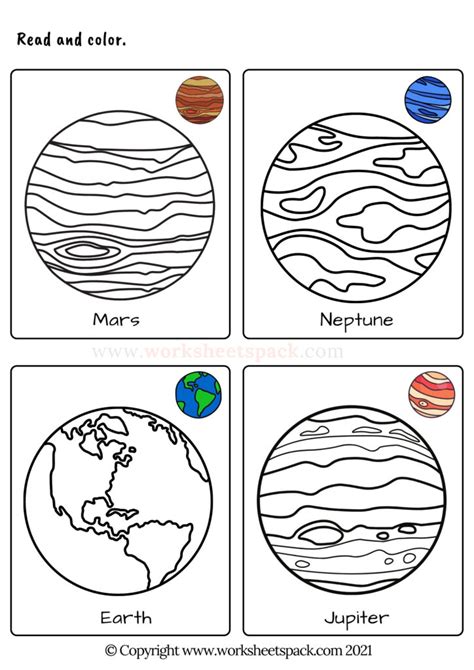 Planets Cut And Paste Worksheets