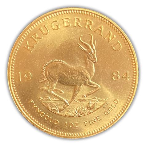 1984 South Africa Mint Krugerrand 1oz Gold Coin Mybullion