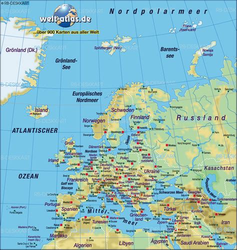 World Atlas Book Europe Map - Map