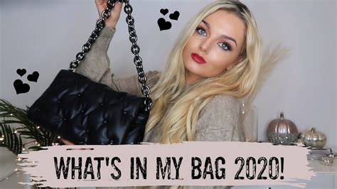 Whats In My Bag Autumn Fall 2020 Zara Quilted Bag Youtube