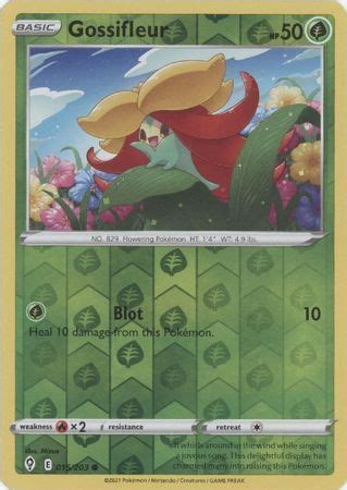 Gossifleur Swsh Evolving Skies Reverse Holo Common Pokemon Card