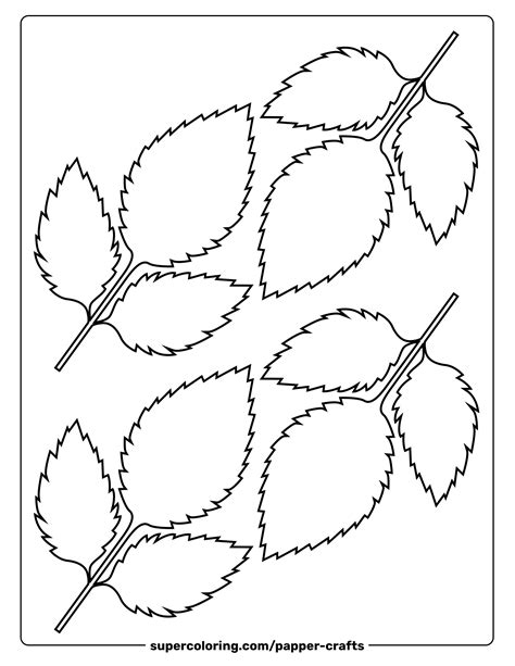 4 Leaves Of Rose Template Free Printable Papercraft Templates