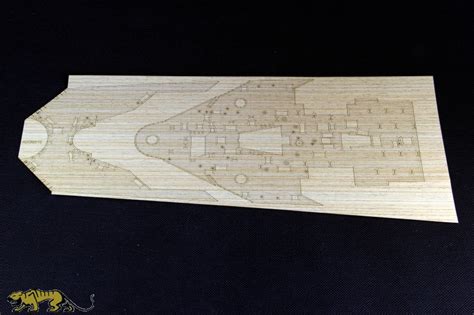 Artwox Wooden Deck With Pe For Hms Hood Trumpeter