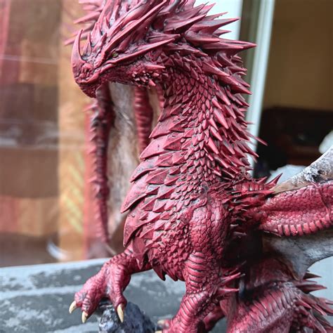 3d Print Of Ancient Red Dragon Da Maximehemion