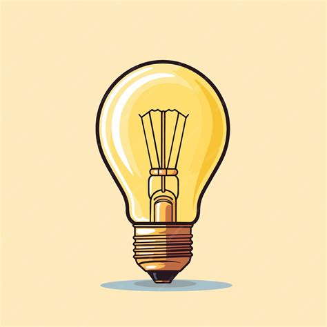 Premium Vector | Simple vector light bulb illustration