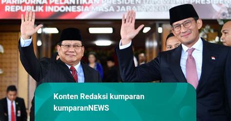 Prabowo Sudah Dengar Isu Sandiaga Hengkang Ke PPP Apa Reaksinya