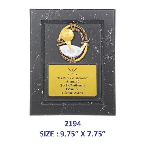 Golden Black Wooden Golf Memento Size X At Rs Piece In