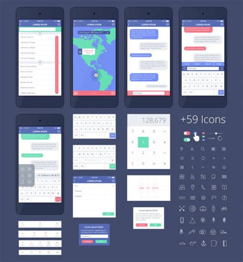 Hand Drawn Ui Kit Stock Vectors Istock