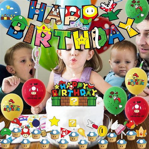 Mario Birthday Decorations Super Mario Birthday | Ubuy India