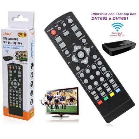 TELECOMANDO PER DECODER TV DIGITALE SET TOP BOX DH1692 DH1661 YK9261