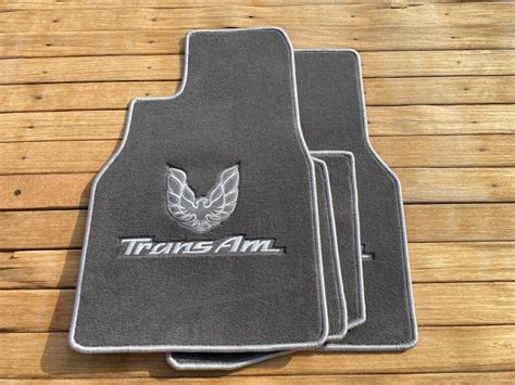 For Pontiac Firebird Trans Am Floor Mats Carpet Gray Letter Etsy