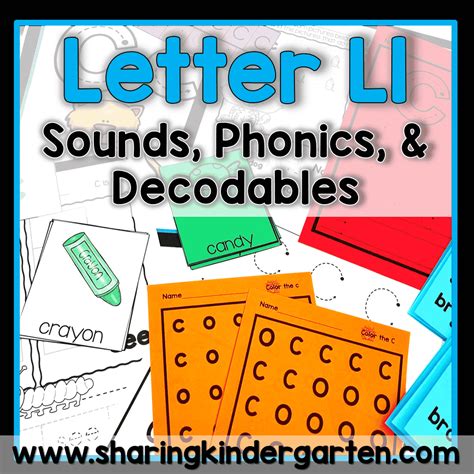 letter ll activities structured literacy printables center kinder