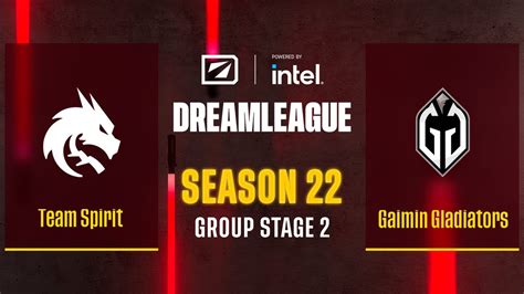 Dota Team Spirit Vs Gaimin Gladiators Game Dreamleague Season