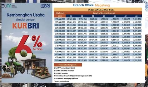 Cicilan KUR BRI Plafond Rp 50 Juta Ringan Di Bawah 1 Juta Simak Cara