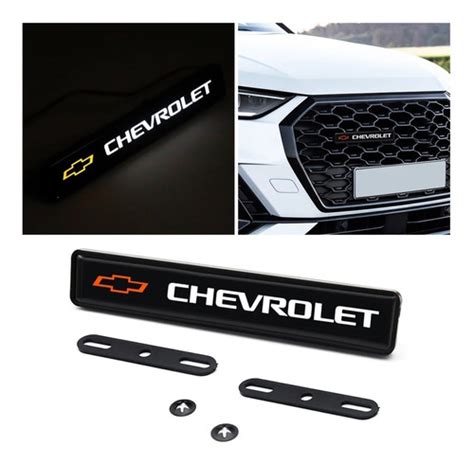 Emblema Logo Led Acende Marca Chevrolet Tampa Grade Traseira