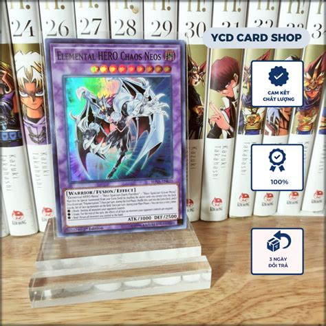 Thẻ bài yugioh chính hãng Elemental HERO Chaos Neos Super Rare