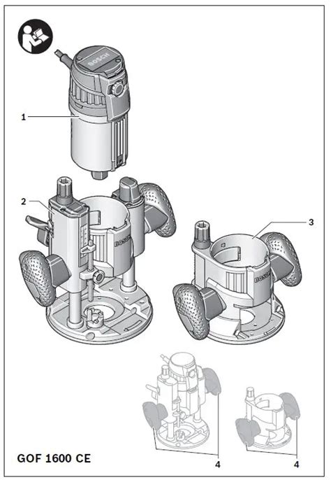 BOSCH GMF 1600 CE Professional Multifunction Router Instruction Manual
