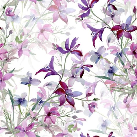 Watercolor Floral Wallpaper | Watercolor floral wallpaper, Floral ...