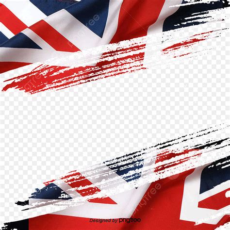 British Flag PNG Transparent, Hand Painted British Flag Design Material ...