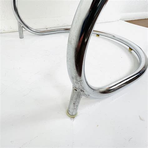 Pair Of Midcentury Chrome Cantilever Chairs For Sale At 1stDibs