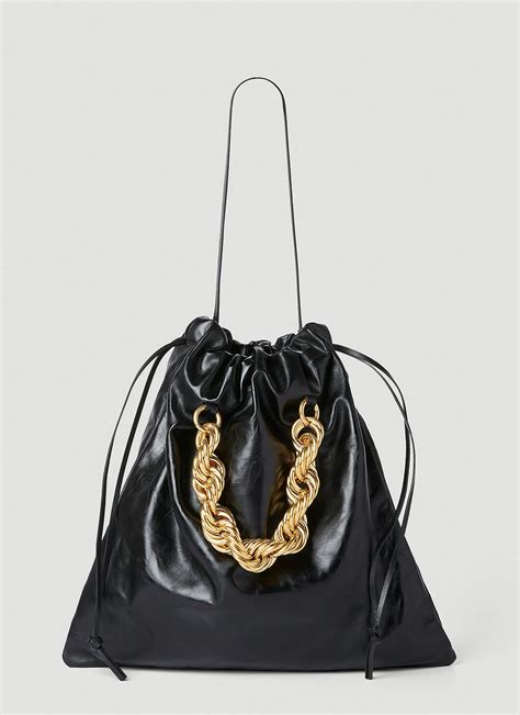 Jil Sander - Medium Chain Handbag in Black Jil Sander