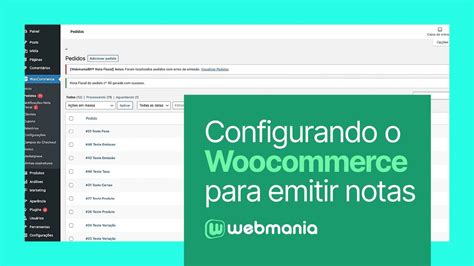 Configurando woocommerce para emissão de nota fiscal YouTube