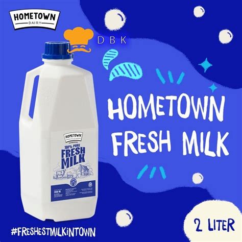 Jual Hometown Ltr Fresh Milk Susu Segar Diamond Bukan Uht M Shopee