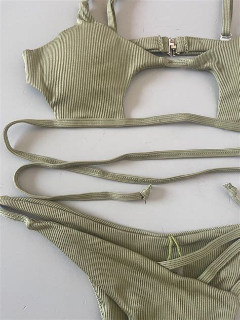 Starfish Moss Bikini Women S Fashion Swimwear Bikinis Swimsuits On Carousell