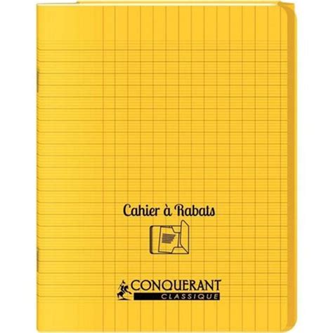 Conqu Rant Classique Cahier Polypro Rabat X Cm Pages